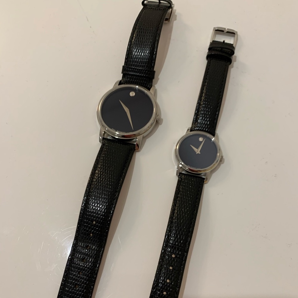 COPY - Movado classic leather strap watching